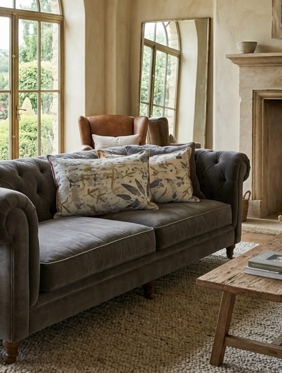 Eco print scatter cushion Large - Image 4