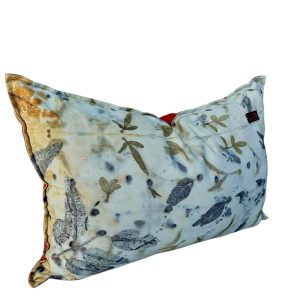 Eco print narrow cushion 59cm x 39cm