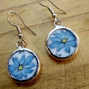 Vintage porcelain earrings