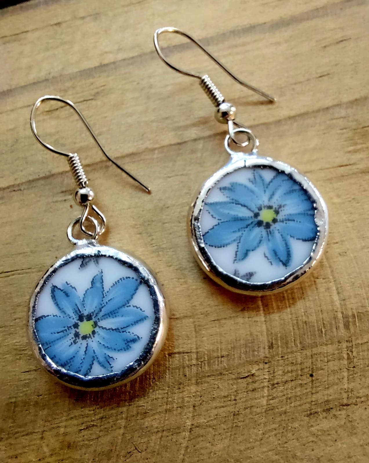 Vintage porcelain earrings