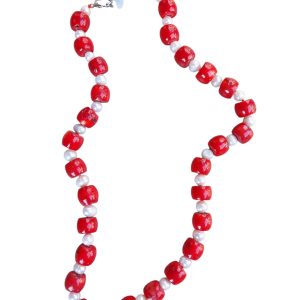 Coral and pearl necklace