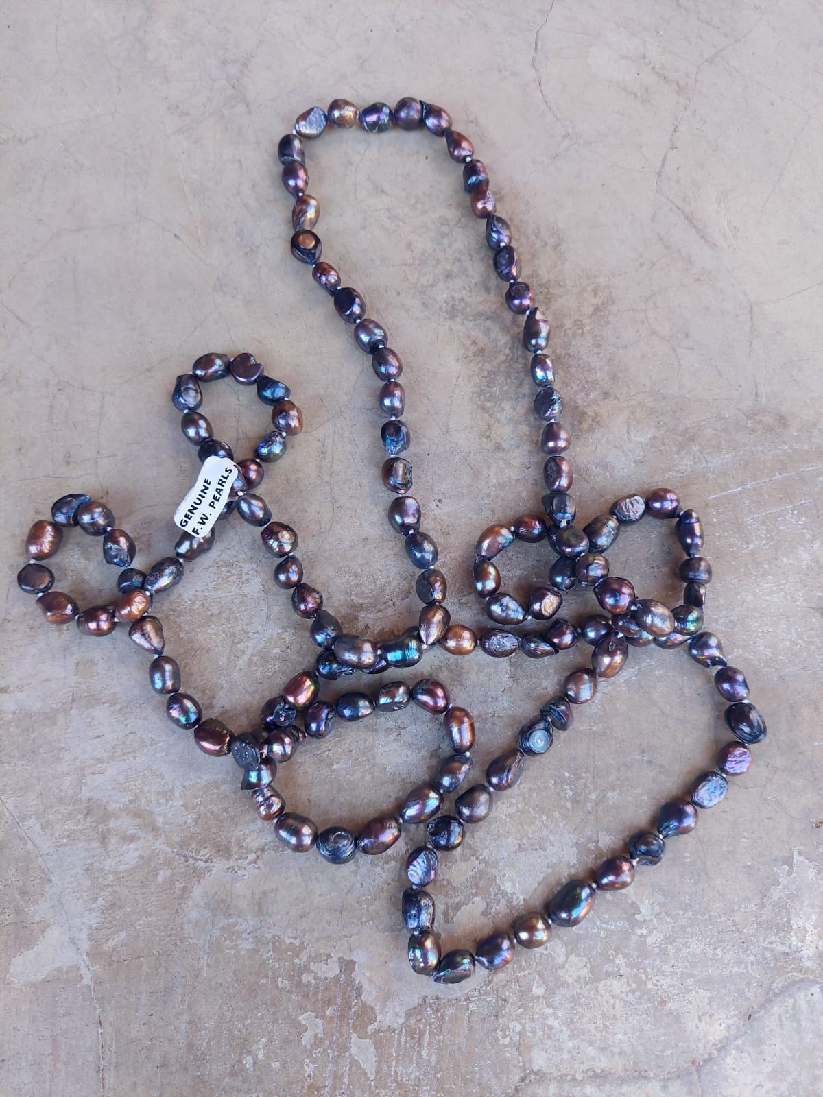 Freshwater pearls Dark Grey - Image 3