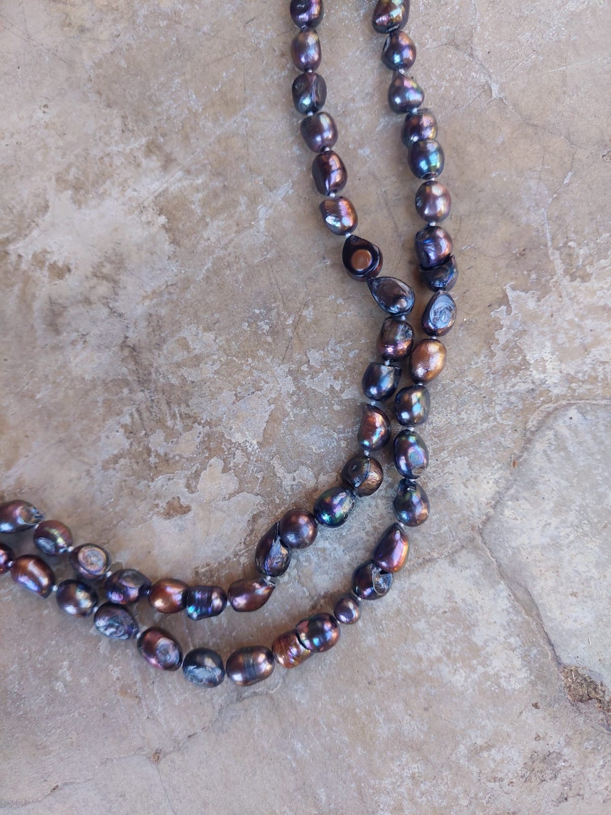 Freshwater pearls Dark Grey - Image 2