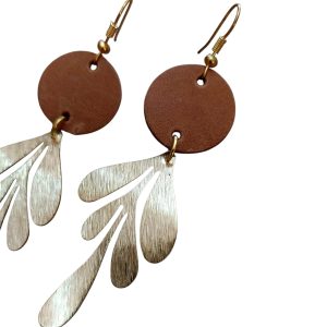 LEAF EARRING 2 C