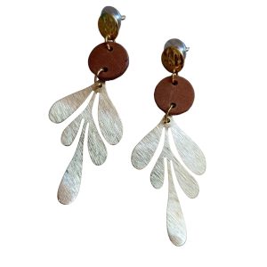 Khalani Earrings leaf circles