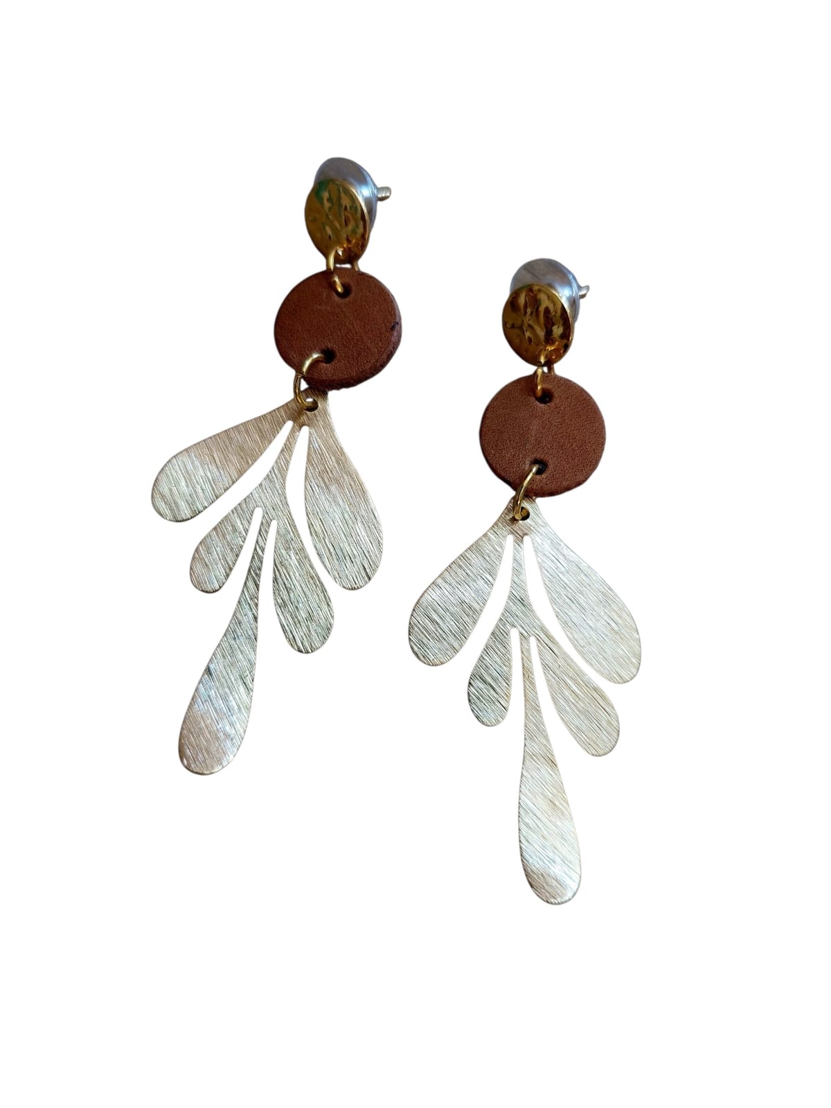 Khalani Earrings leaf circles