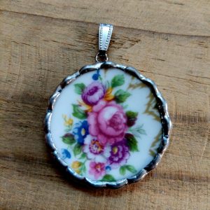Vintage porcelain pendant