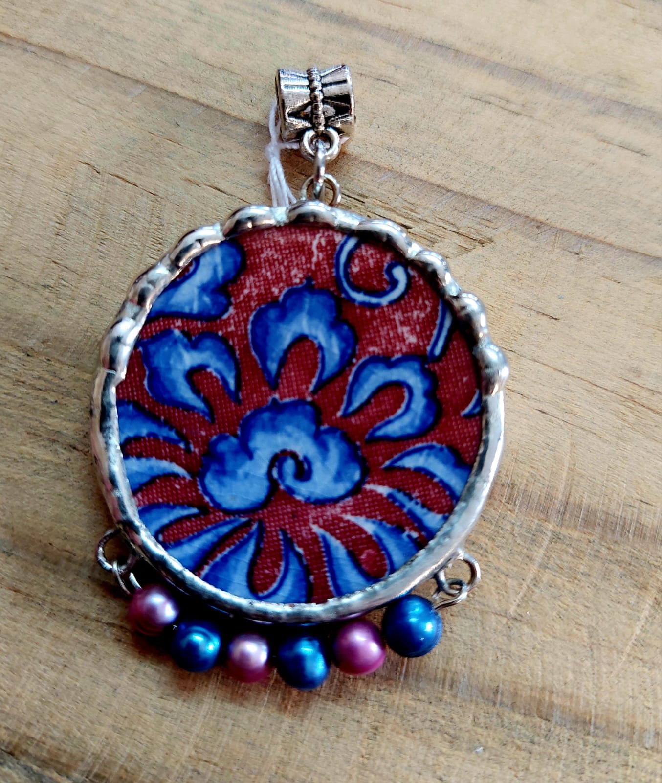 Vintage porcelain pendant