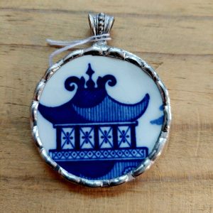 Vintage porcelain pendant