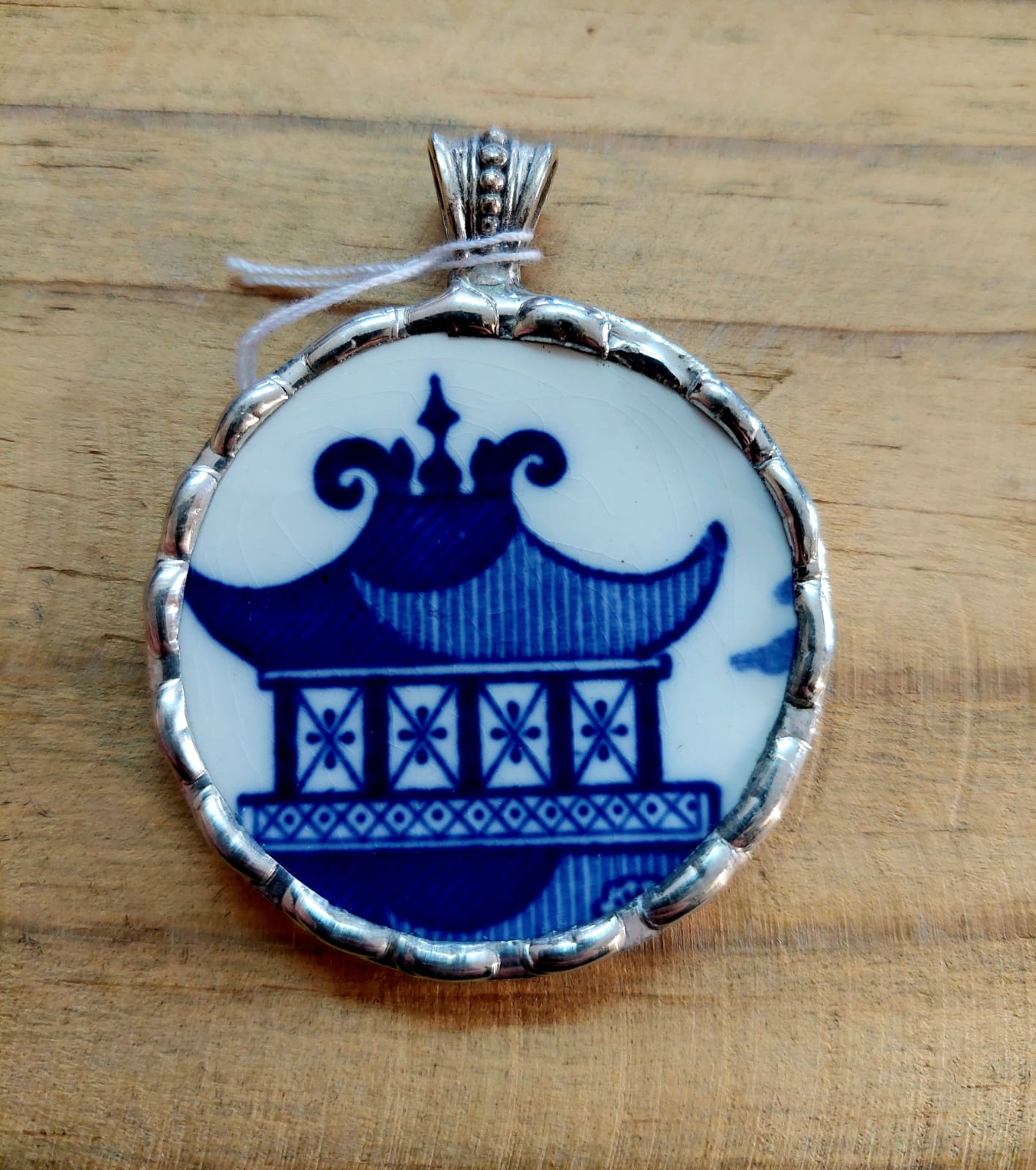 Vintage porcelain pendant