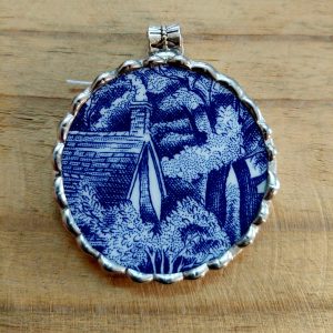 Vintage porcelain pendant