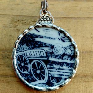Vintage porcelain pendant