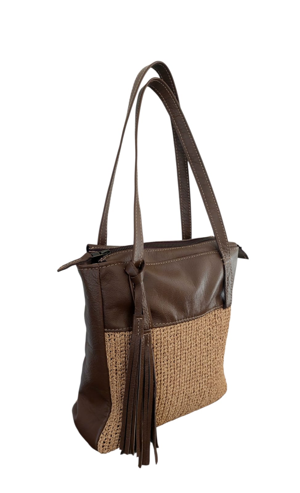 Yasmin raffia handbag - Image 3