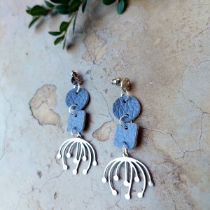 Khalani Bloom earrings cornflower blue
