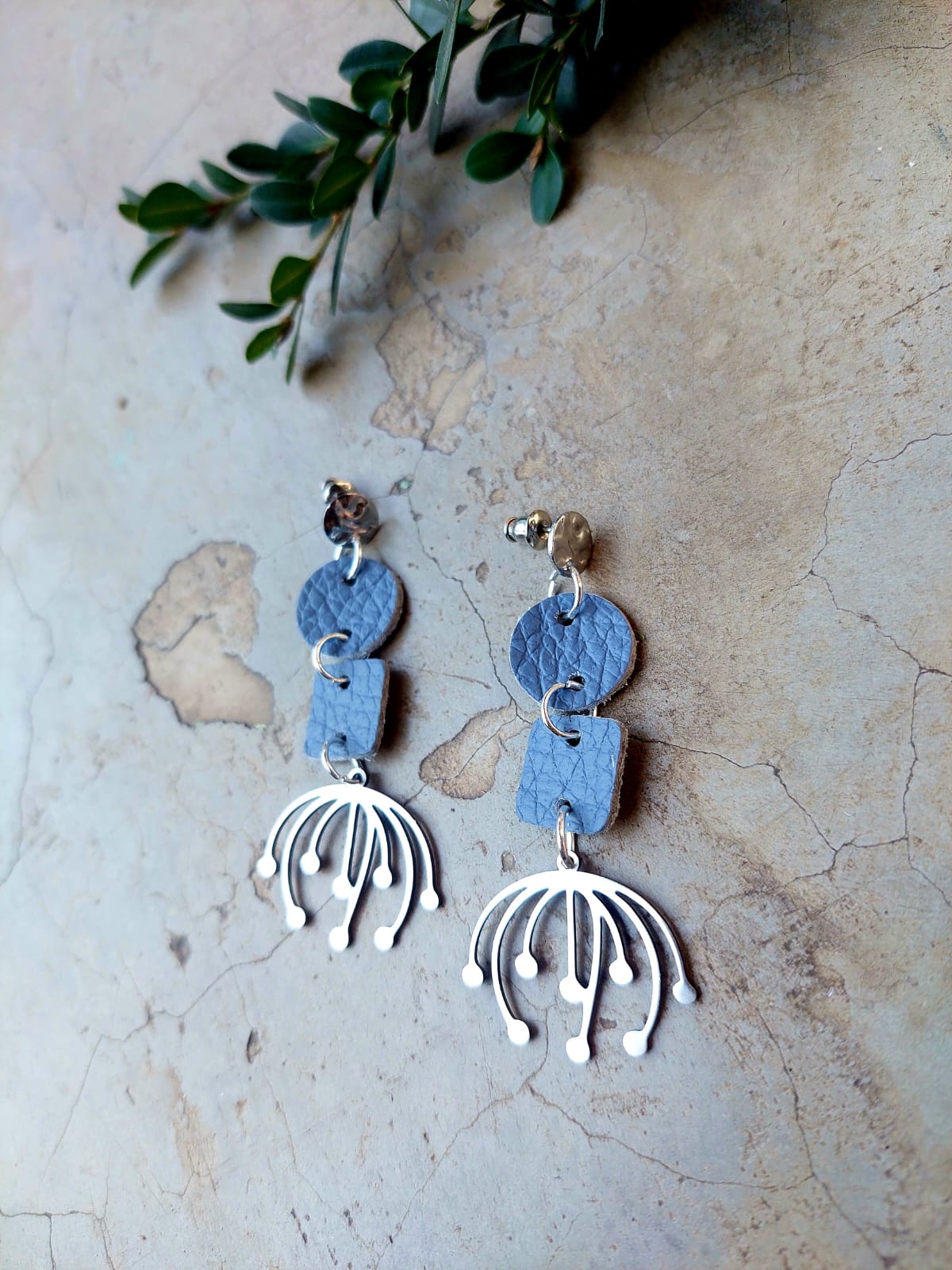 Khalani Bloom earrings cornflower blue