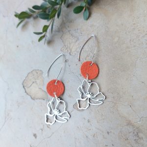 Khalani Bloom earrings orange
