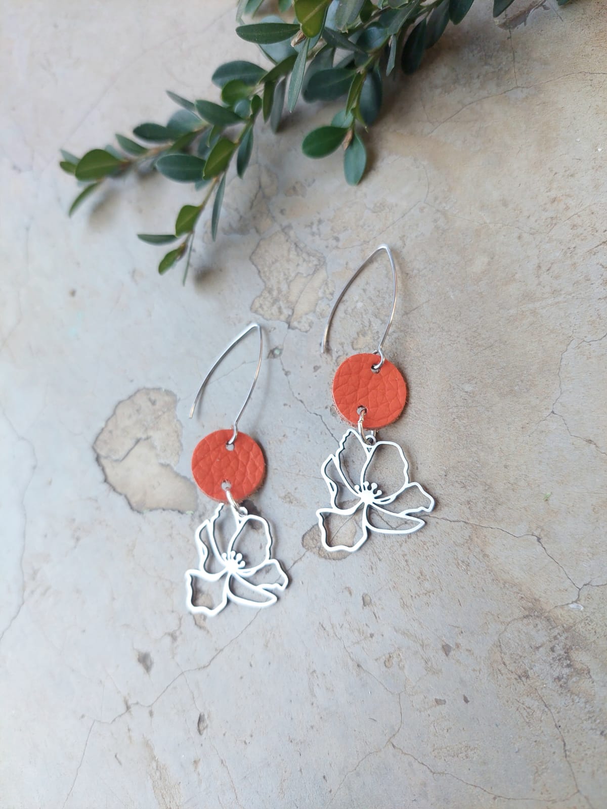 Khalani Bloom earrings orange