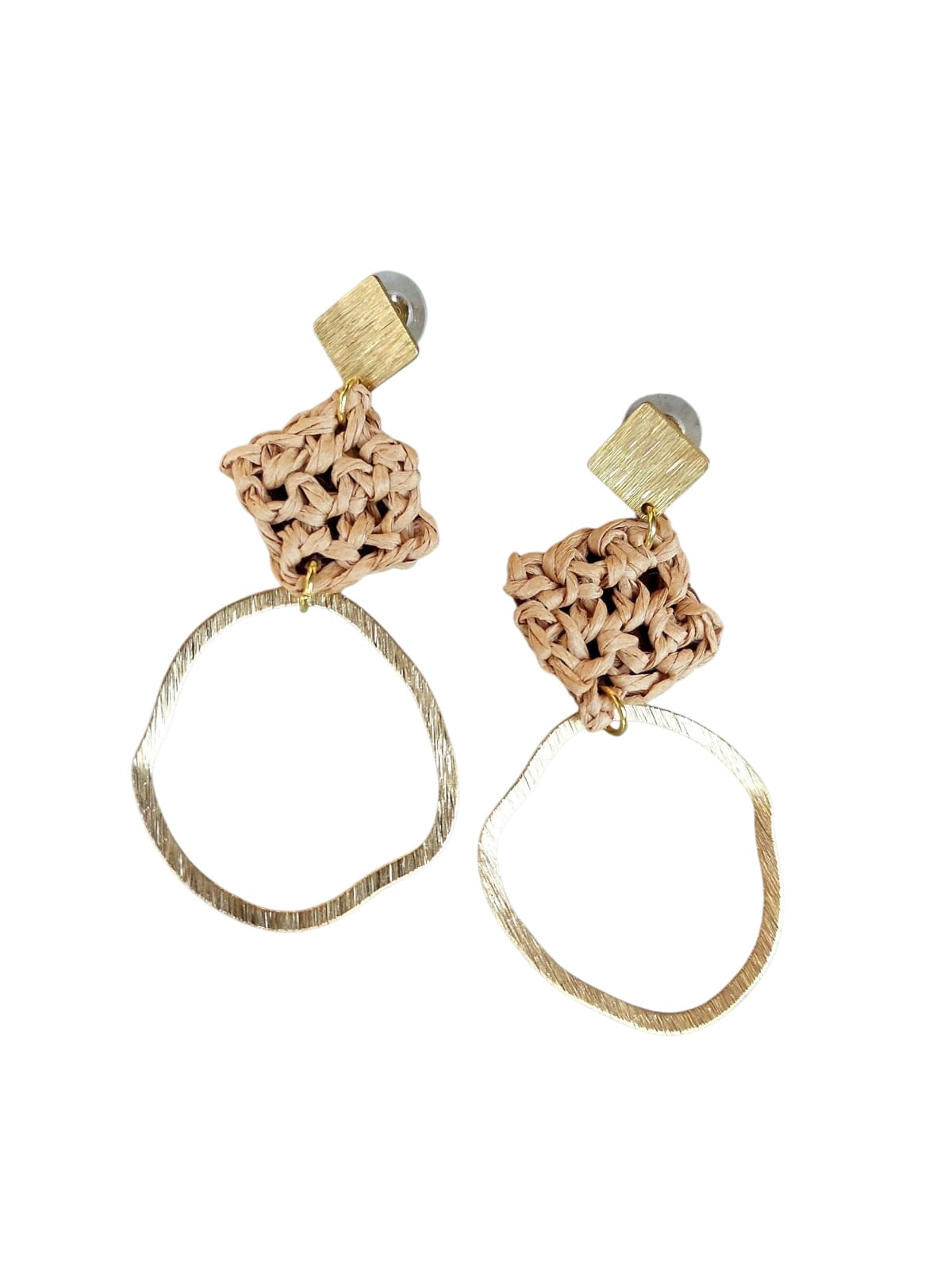 Khalani Earring Rafia Square - Image 3